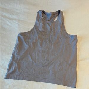 Lululemon Swiftly High Neck Racerback Tank Top - Greyish Purple